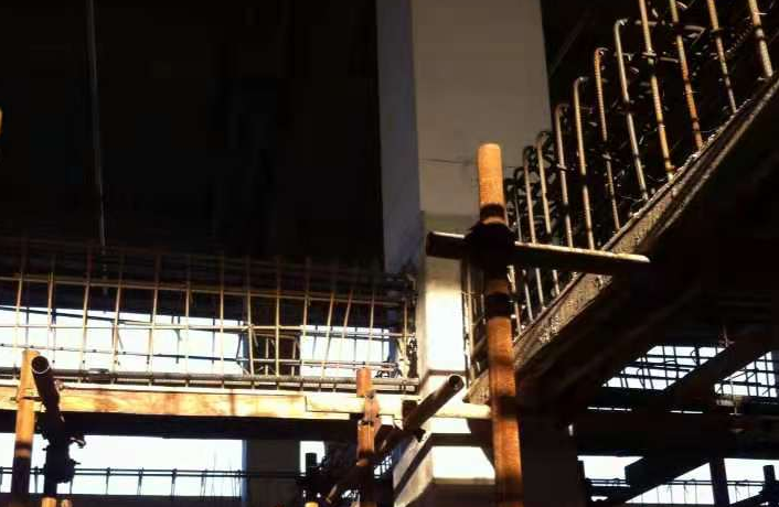 贵州一厂房梁柱截面加大施工
